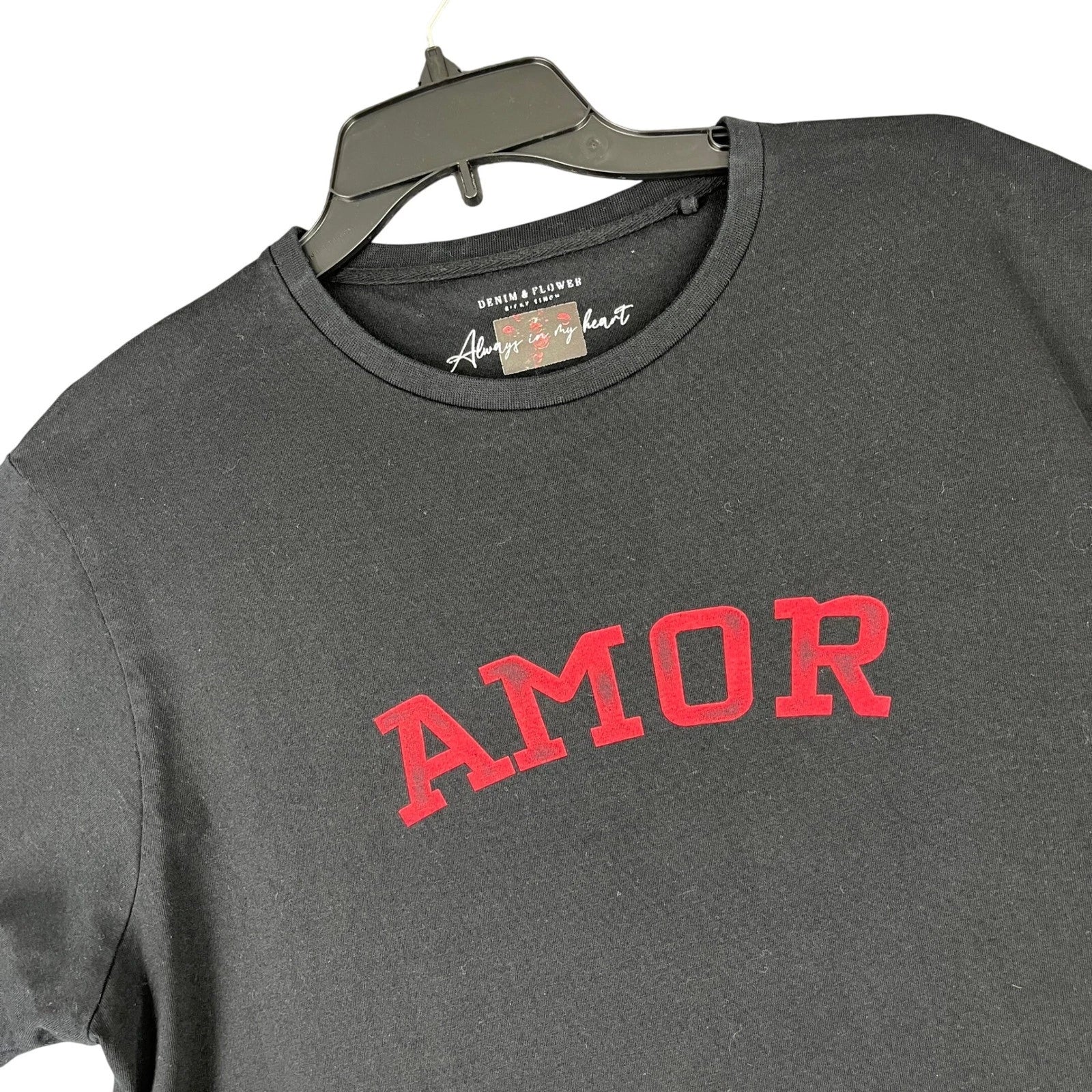 Denim & Flower Amor Graphic Tee Streetwear Skater Gorpcore Men XL