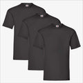 Fruit of the Loom Valueweight T-Shirt 3 Pack | Mens Single Colour Dark Plain