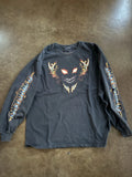 Disturbed Men's XLarge T-Shirt Band Concert Tour All-Over Print Long Sleeve Blk