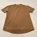 BYLT Shirt Mens XL Brown Lux Blend Active Minimalist Gym Short Sleeve Tee
