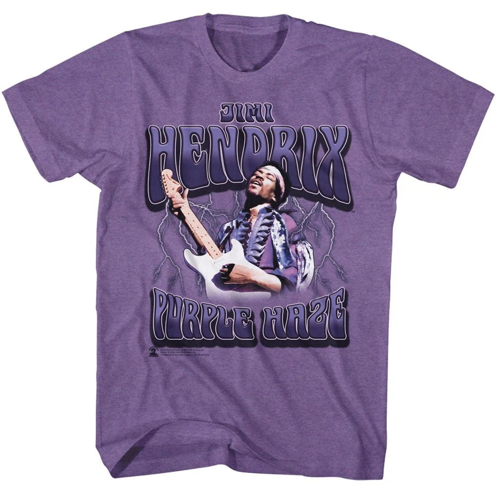 Jimi Hendrix Purple Haze Lightning Music Shirt
