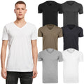 T-shirt V-neck Tee Build Your Brand Light Cotton Printable Single Jersey Men