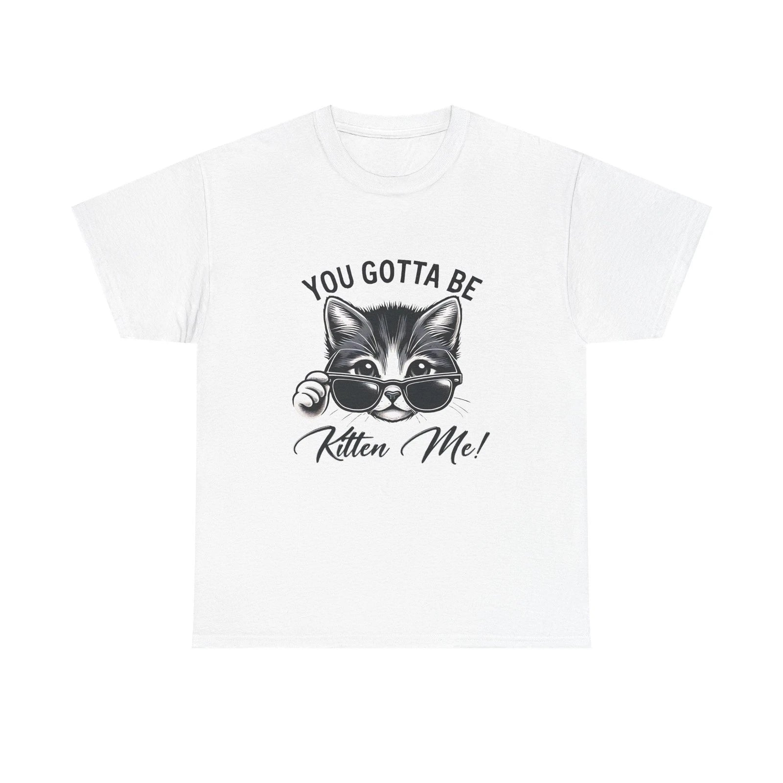 Cat Lover Unisex Heavy Cotton Tee, Funny Cat Shirt, Pet Lover Gift, Cute Animal