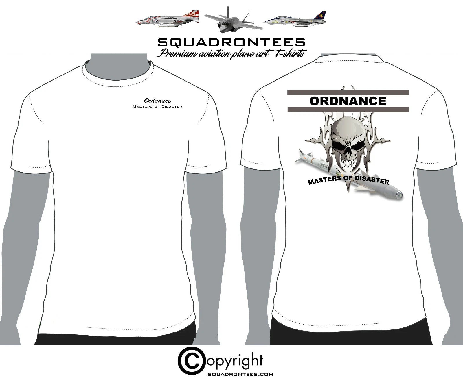 Ordnance Masters of Disaster - Premium Plane Art T-Shirt