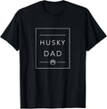 Funny Siberian Husky Lover Dog Dad Minimalist Tee_ Husky Da  Gift Unisex T-Shirt