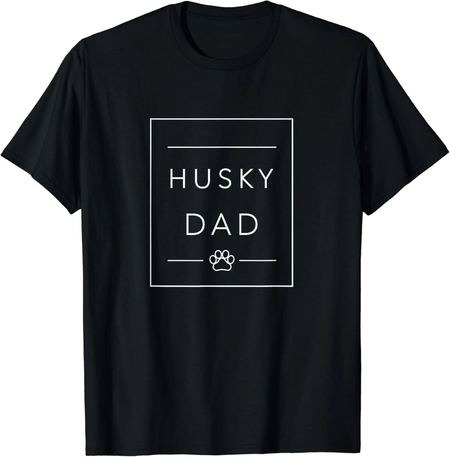 Funny Siberian Husky Lover Dog Dad Minimalist Tee_ Husky Da  Gift Unisex T-Shirt