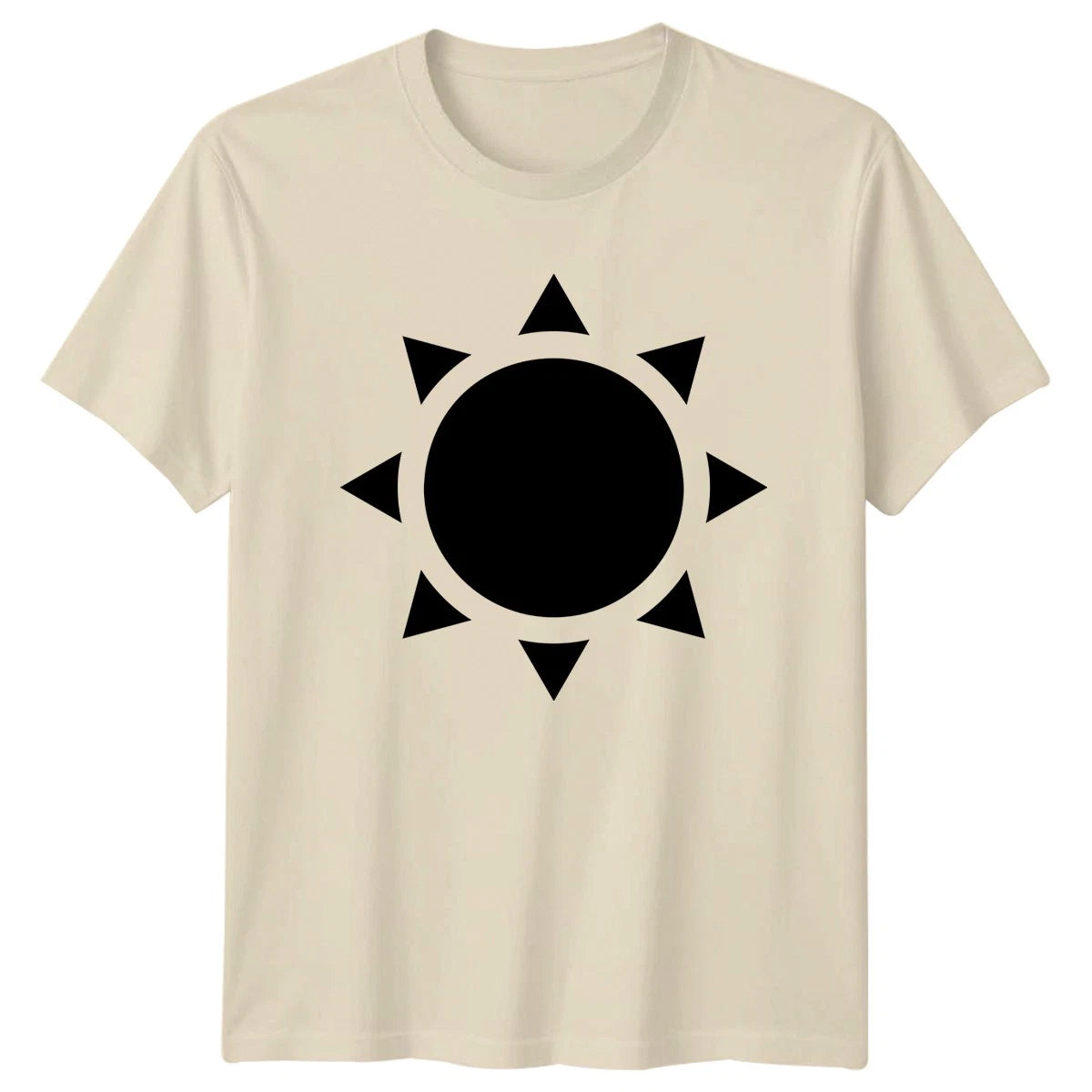 Minimalist Sun Design T-Shirt Summer Nature Icon Gift For Him And Her