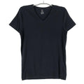 TOMMY HILFIGER V-Neck Slim Black T-Shirt Men Size M