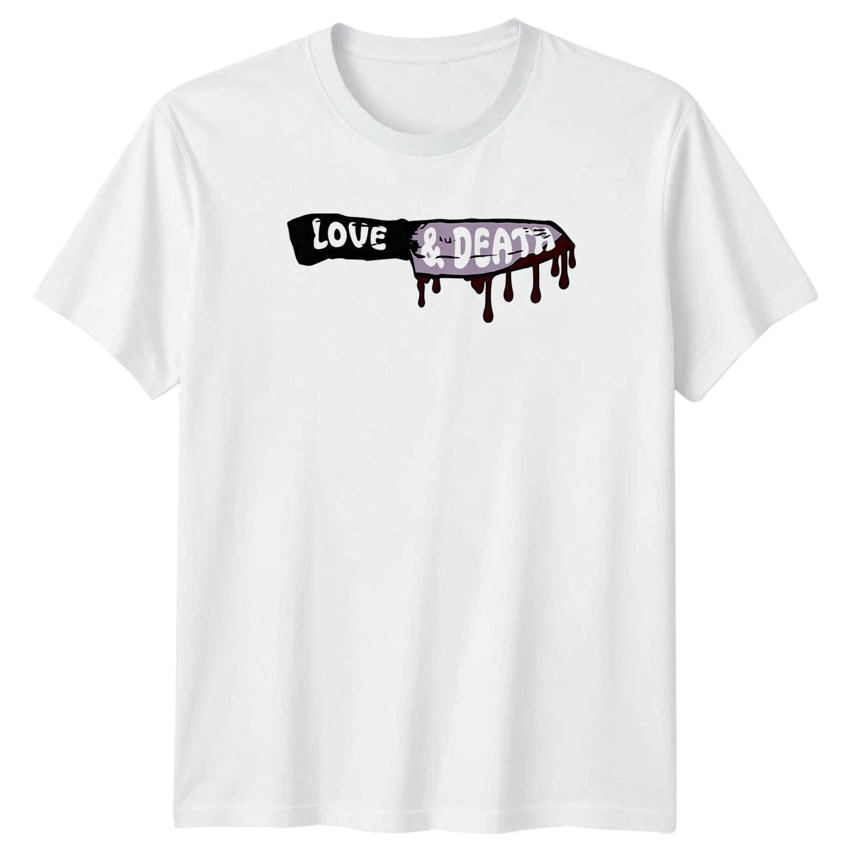 Love And Death T-Shirt Goth Horror Aesthetic Gift For Him And Her