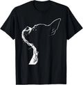 Minimalist Boston Terrier Dog Sketch Artistic Pet Lover T-Shirt unisex T-Shirt