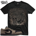 Shirt To Match 1 Low SE Olive Grey Unisex Tee Sneaker Shirt Leopard Shirt