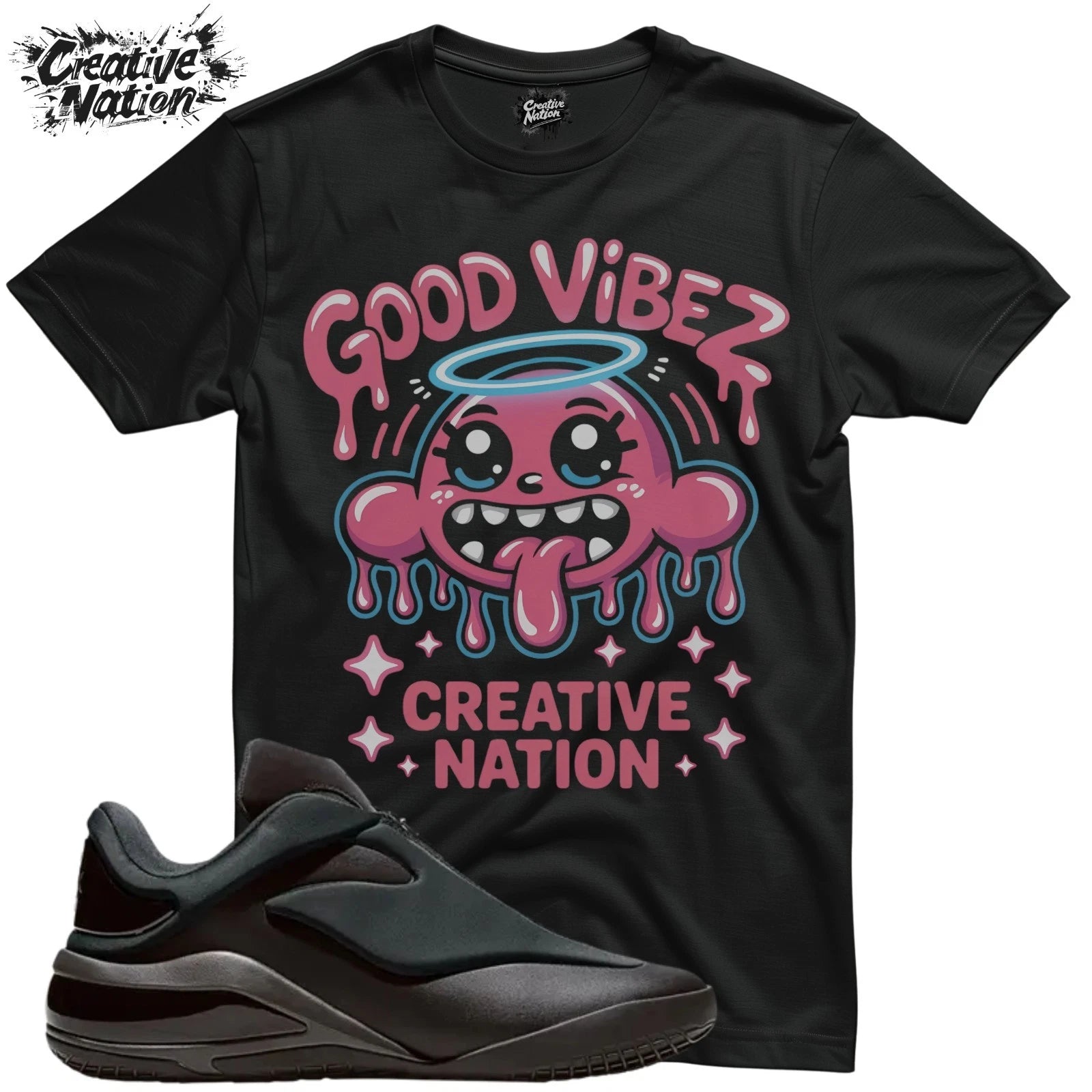 Shirt To Match 001 Black Unisex Tee Sneaker Shirt Good Vibez Shirt