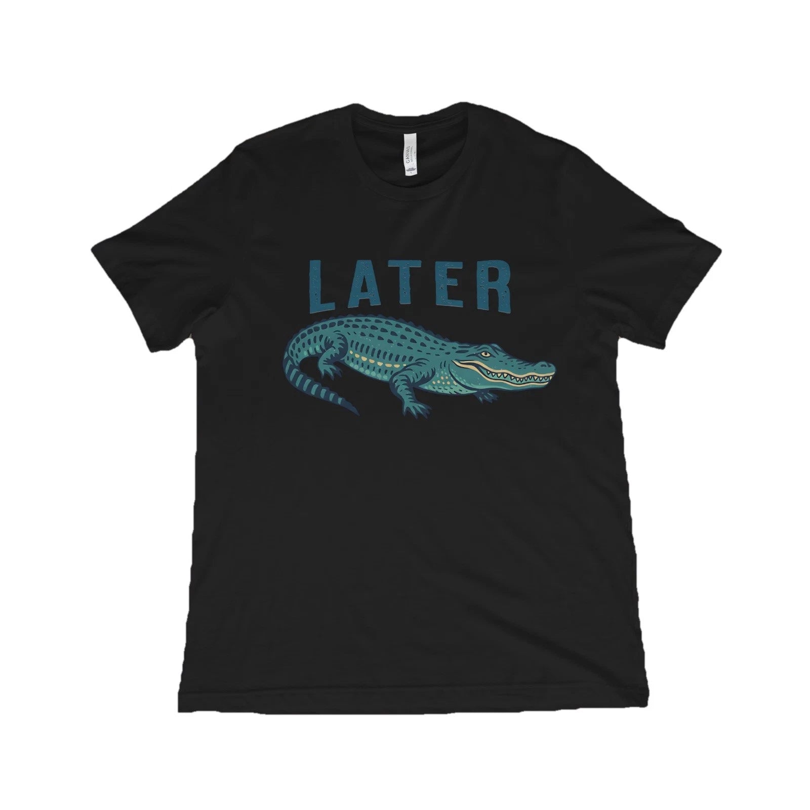 Later Funny Alligator Minimalist Graphic Unisex T-Shirt