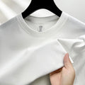 100% Pure Cotton Summer High-End Brand Men'S Short Sleeve round Neck Fashionable