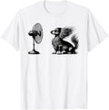 Funny Long haired Dachshund Dog with Fan Doxie Wiener Dog Gift Unisex T-Shirt