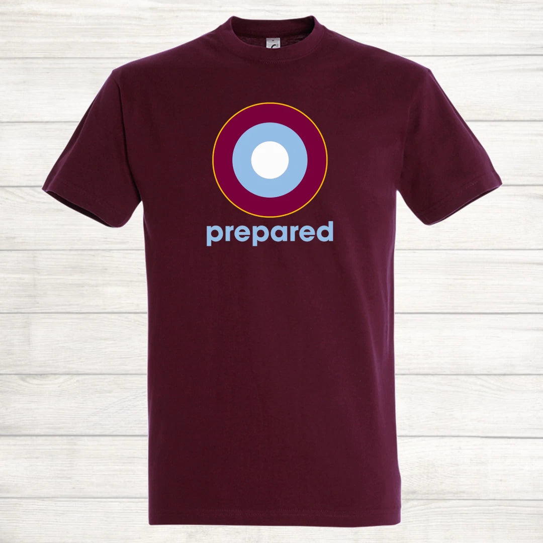 Aston Villa Prepared AVFC The Holte End Roundal Football Top Trainer T Shirt