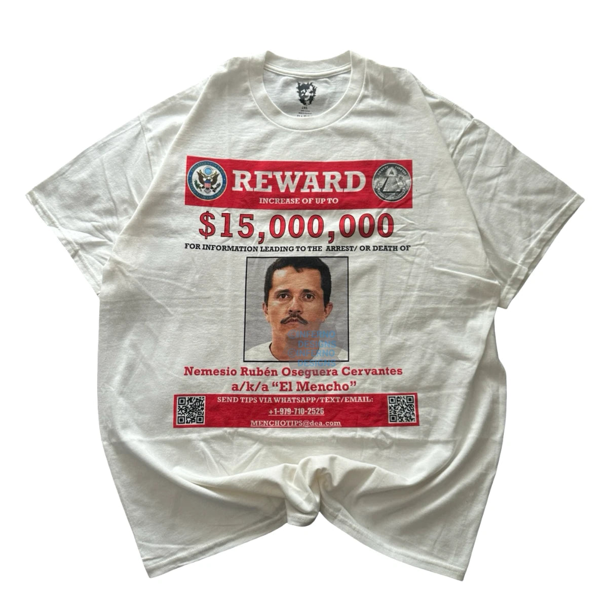 El Mencho Wanted Shirt Donald Trump Ice Chicano Tee Y2K Streetwear Protest Tee