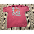 Adidas Pink Graphic Tee Womens Small Trefoil Logo Streetwear T Shirt