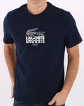 Lacoste Croc Logo T-shirt / Tshirt / Tee in Navy Blue Size M