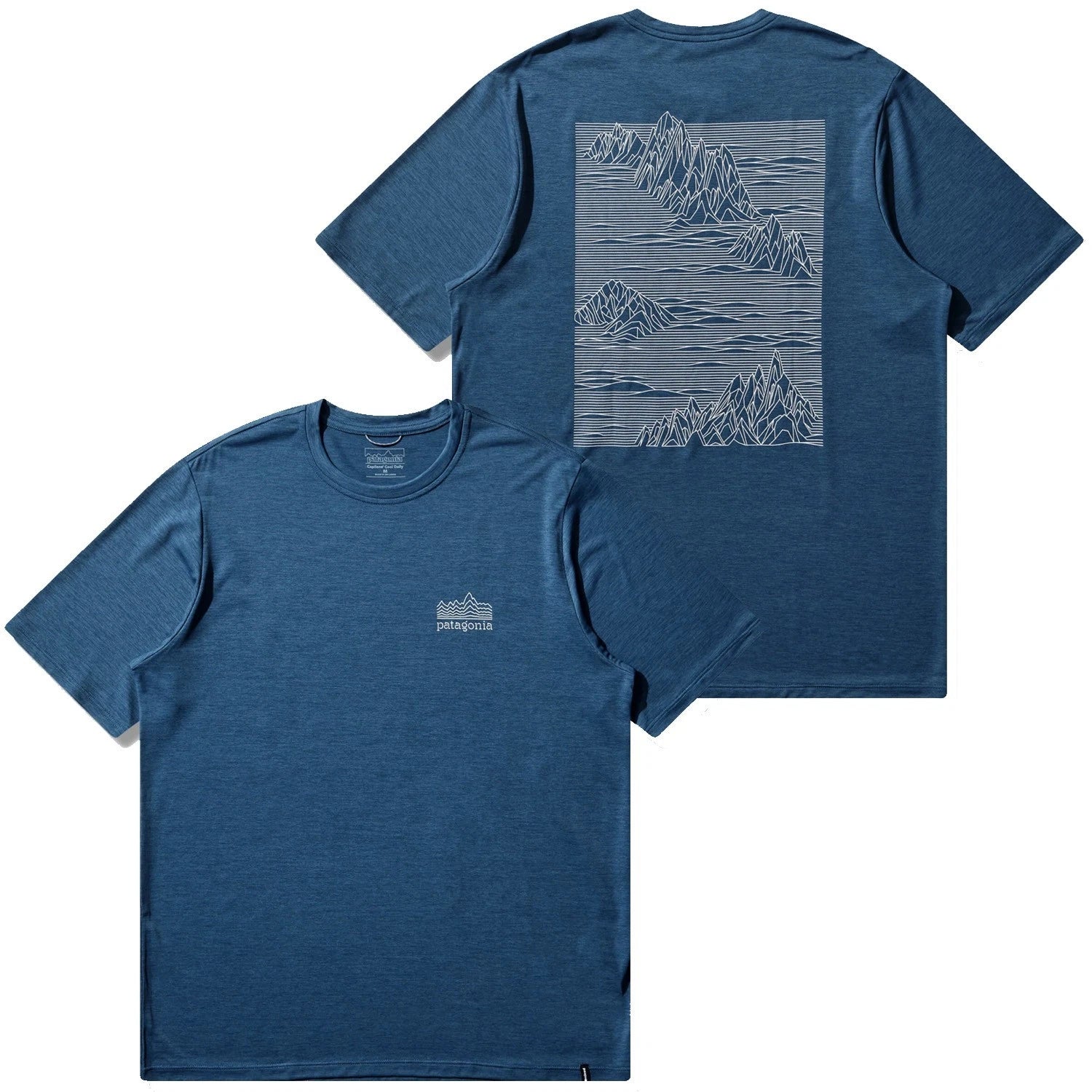 Patagonia Mens - Capilene Cool Daily Strataspire S/S T-shirt - Clement Blue