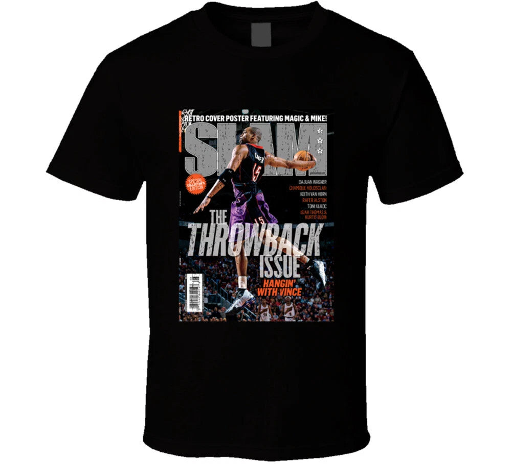 Slam Magazine Issue 180 Vince Carter Popular Basketball Magazine Grunge Look T S