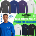Awdis Gildan Custom Embroidered Just Cool Long Sleeve T-Shirt