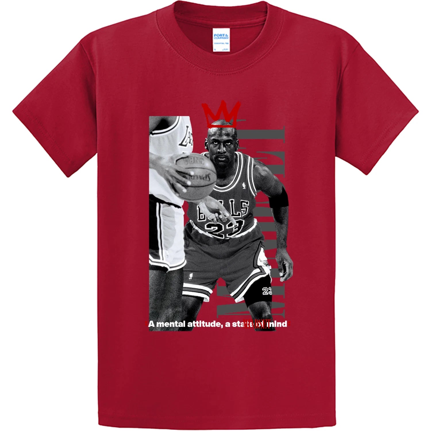 NEW STREETWEAR ON DEMAND 23 MJ MINDSET VOL. 2 RED TEE SHIRT SM-4XL MADE IN USA