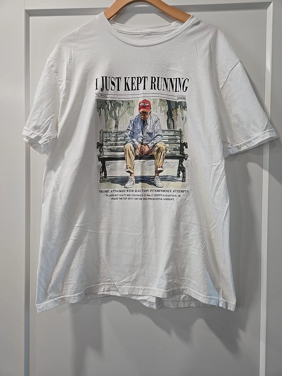 I Just Kept Running Unisex Tee,, Trendy TRUMP SHIRT, 2024 Election Tshirt