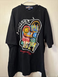 VTG Muskeen Originals 1024 Hand Painted Graffiti Tee 4XL Black  Street Y2K Rare