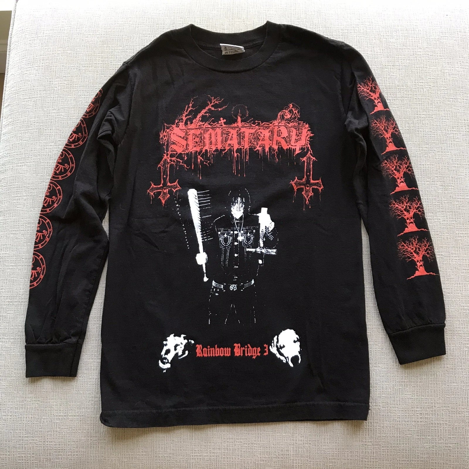 Haunted Mound Sematary Rainbow Bridge 3 Long Sleeve Tee Men’s S Underground Rare