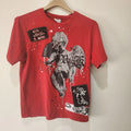Smoke Rise Men’s Graphic Tee Red Medium Angel Streetwear Grunge Skate Hip Hop