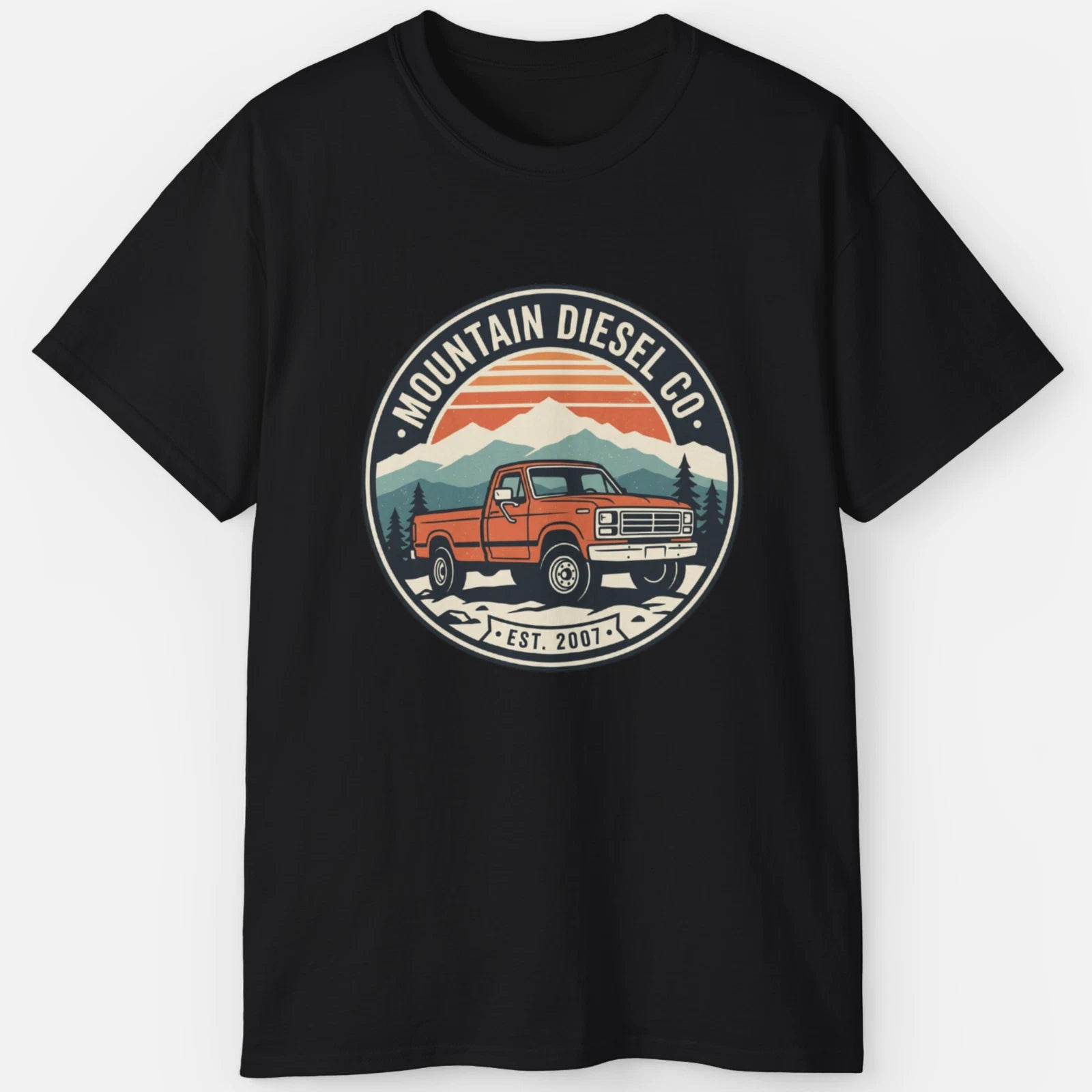 Mountain Diesel Co Shirt – Vintage Off-Road Truck Adventure Tee