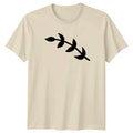 Minimalist Leaf Branch Design T-Shirt Plant Lover Nature Birthday Gift