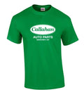 Callahan Auto Parts Sandusky T-Shirt Logo Novelty Vintage Shirt Green Brown