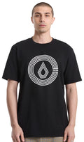 Volcom Circle Split Men's Short Sleeve T-Shirt - Black - New