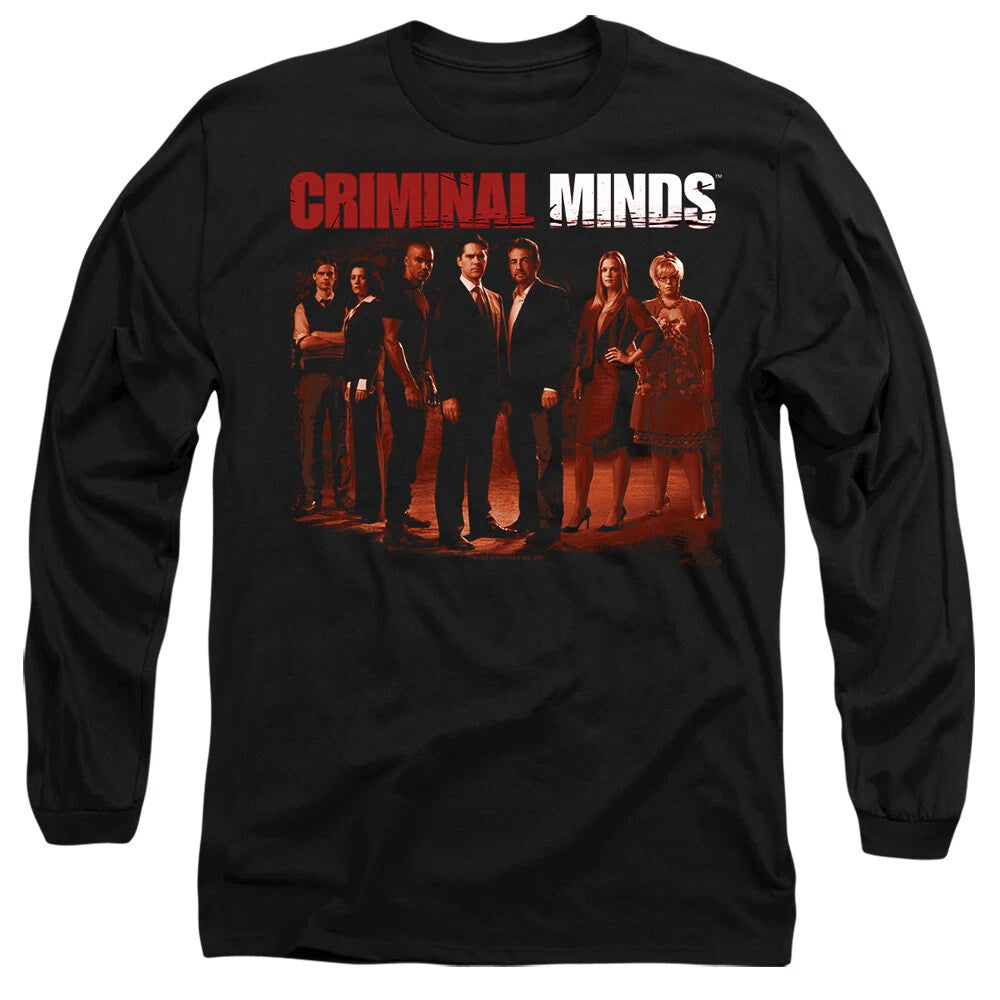 Criminal Minds The Crew  Mens Long Sleeve T-Shirt, Black