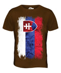 SLOVAKIA GRUNGE FLAG MENS T SHIRT TEE SHIRT XS S M L XL 2XL 3XL 4XL 5XL