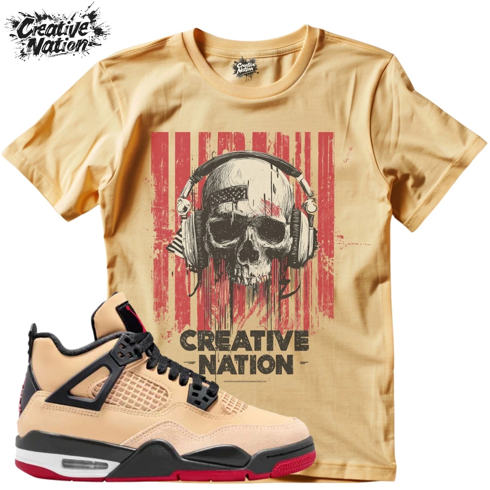 Shirt To Match 4 Pizza Unisex Tee Sneaker Shirt Skull Shirt For Sneaker Tee