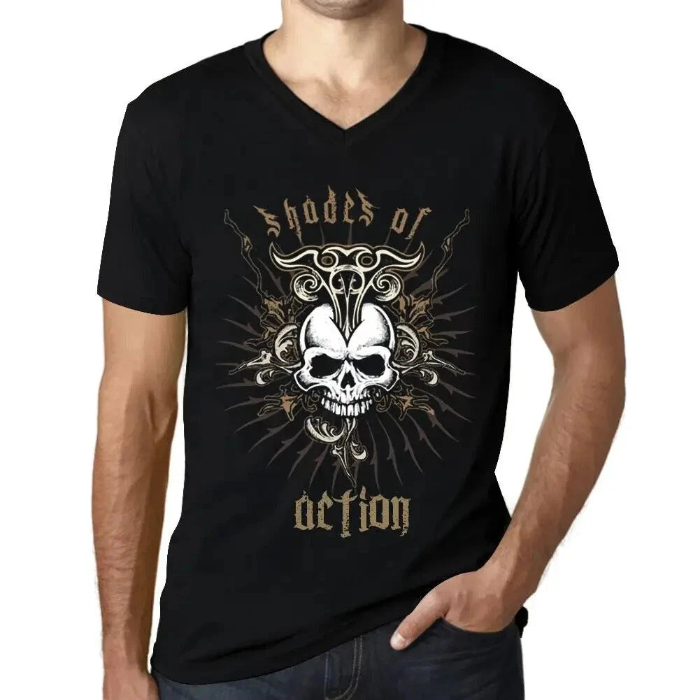 Men's Graphic T-Shirt V Neck Shades Of Action Eco-Friendly Limited Edition