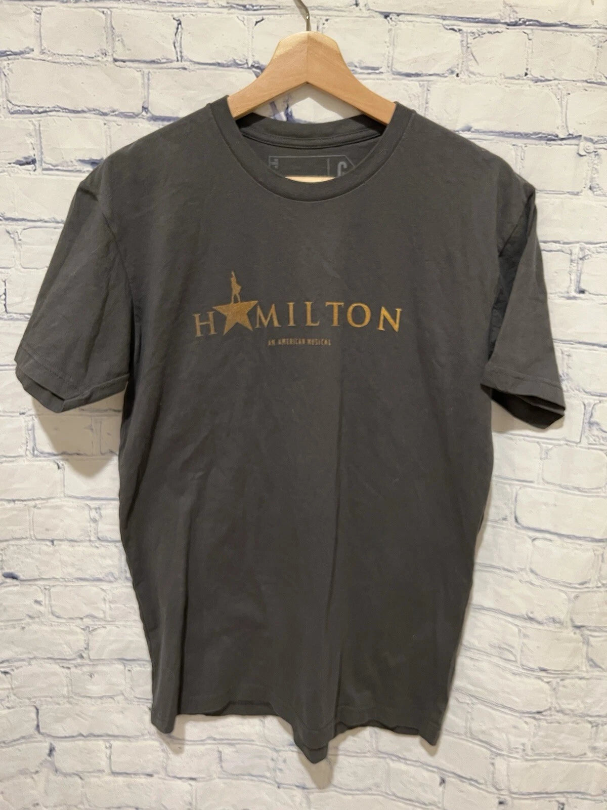 Hamilton Creative Good Graphic T-Shirt Top Grey Size Medium
