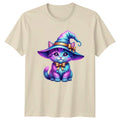 Cute Magical Kitty In Wizard T-Shirt Magical Kitten Cats Gift For Him And Her