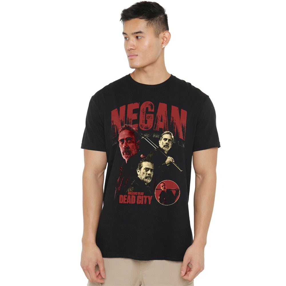 The Walking Dead Dead City Negan Homage Unisex T-Shirt S-5XL, Black