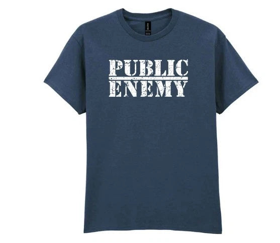 Public Enemy  Blue Dusk T-Shirt I cotton I Hip-Hop music festival Tee gift