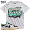 Shirt To Match SB Dunk Low CSEF Unisex Tee Sneaker Shirt Cassette Tape Shirt