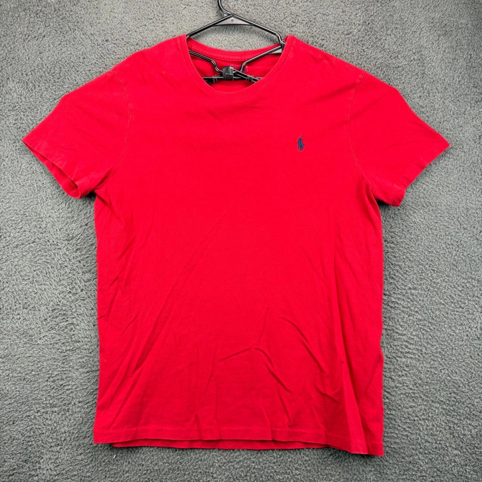 Polo Ralph Lauren Mens Red Short Sleeve Crew Neck T-Shirt Small Pony Logo