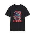 Illusion Graphic Unisex T-Shirt, Fun Art Tee for Graphic Lovers, Unique