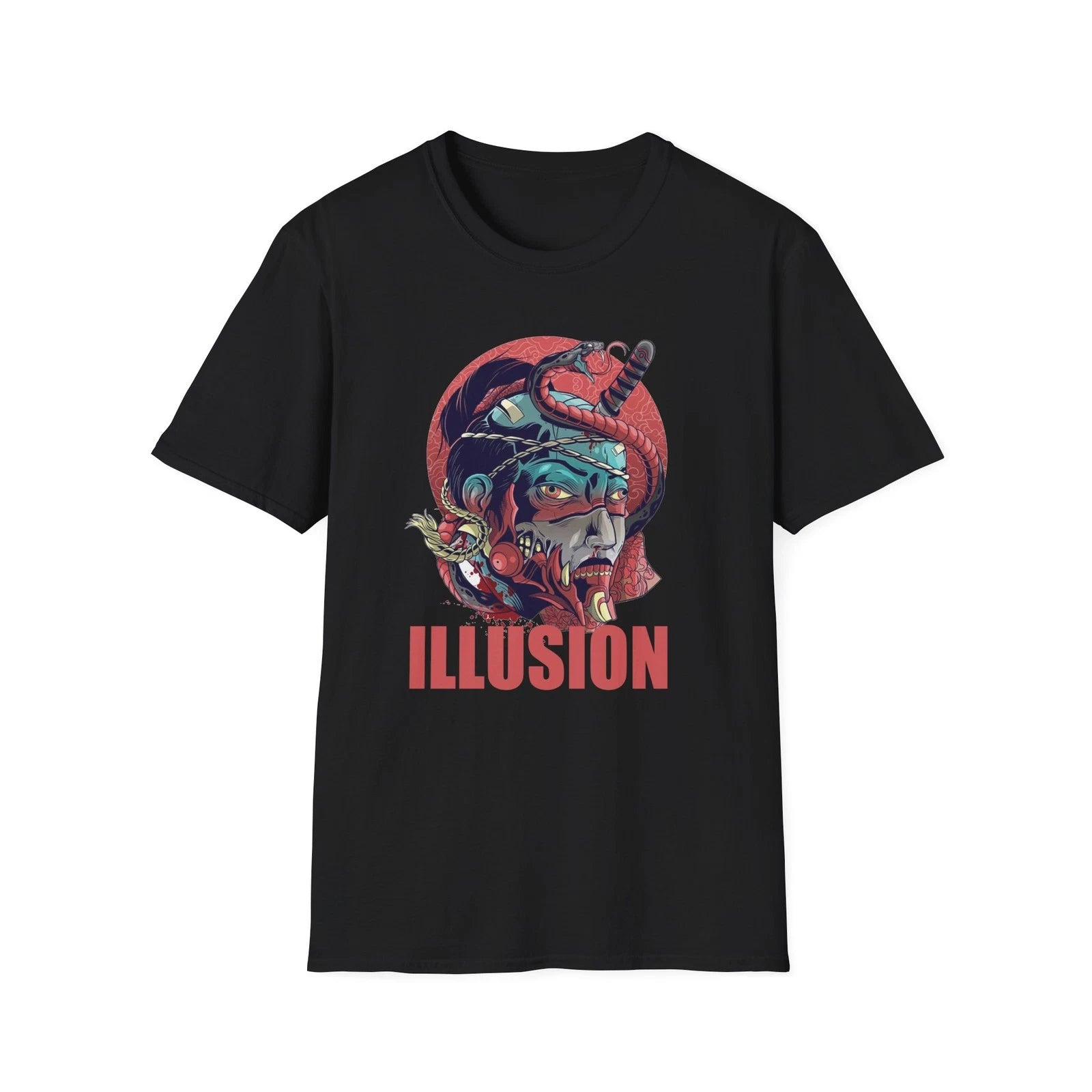Illusion Graphic Unisex T-Shirt, Fun Art Tee for Graphic Lovers, Unique