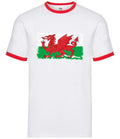 Wales Grunge Stil Flagge - Herren Ringer - Welsh Cymru Country Rugby 6 Nationen