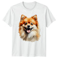 Cute Pomeranian Portrait T-Shirt Pomeranian Dogs Birthday Gift For Him And Her