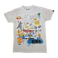 Bleeker Mercer Graffiti Hustle King NYC Streetwear Graphic Tee White Mens M